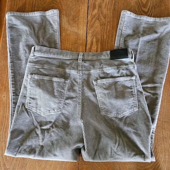 Ralph Lauren Vintage Corduroy Pants – Women’s 12 – Gray Straight Leg - Picture 1 of 12